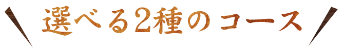 選べる2種のコース